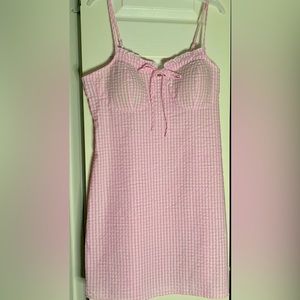 Pink  and White Sundress